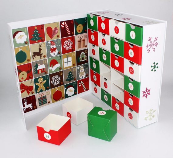 New Style Countdown to Christmas Advent Calendar Box