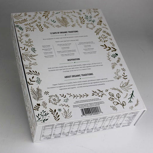 Paper Advent Calendar Box With Hot Stamping