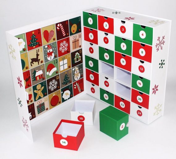 Advent Calendar Cardboard Christmas Advent Calendar