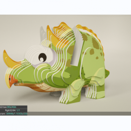 3D Jigsaw Puzzles Triceratops Dinosaurs for Kids